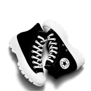 Converse Lugged Platform High top Chuck taylor shoes black mens 6 womens 8